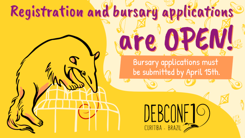 Registration and bursary applications are OPEN. Bursary applications must be submitted by April 15th